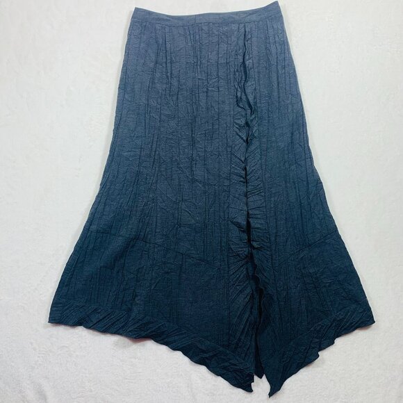 Asymmetrical textured skirt dark grey sz38  goth style ERIC ALEXANDRE - Picture 9 of 16